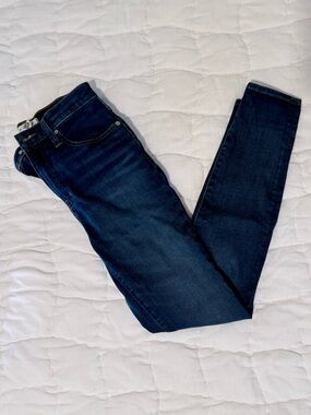 Madewell 10 inch High Rise Dark Indigo Skinny Jeans Size 26